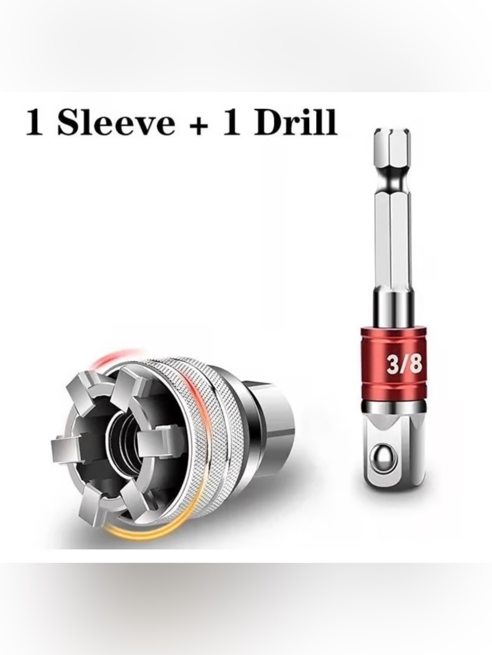 10-19mm Universal Socket Wrench Tool Adjustable Multifunction Sleeve Adapter 3/8